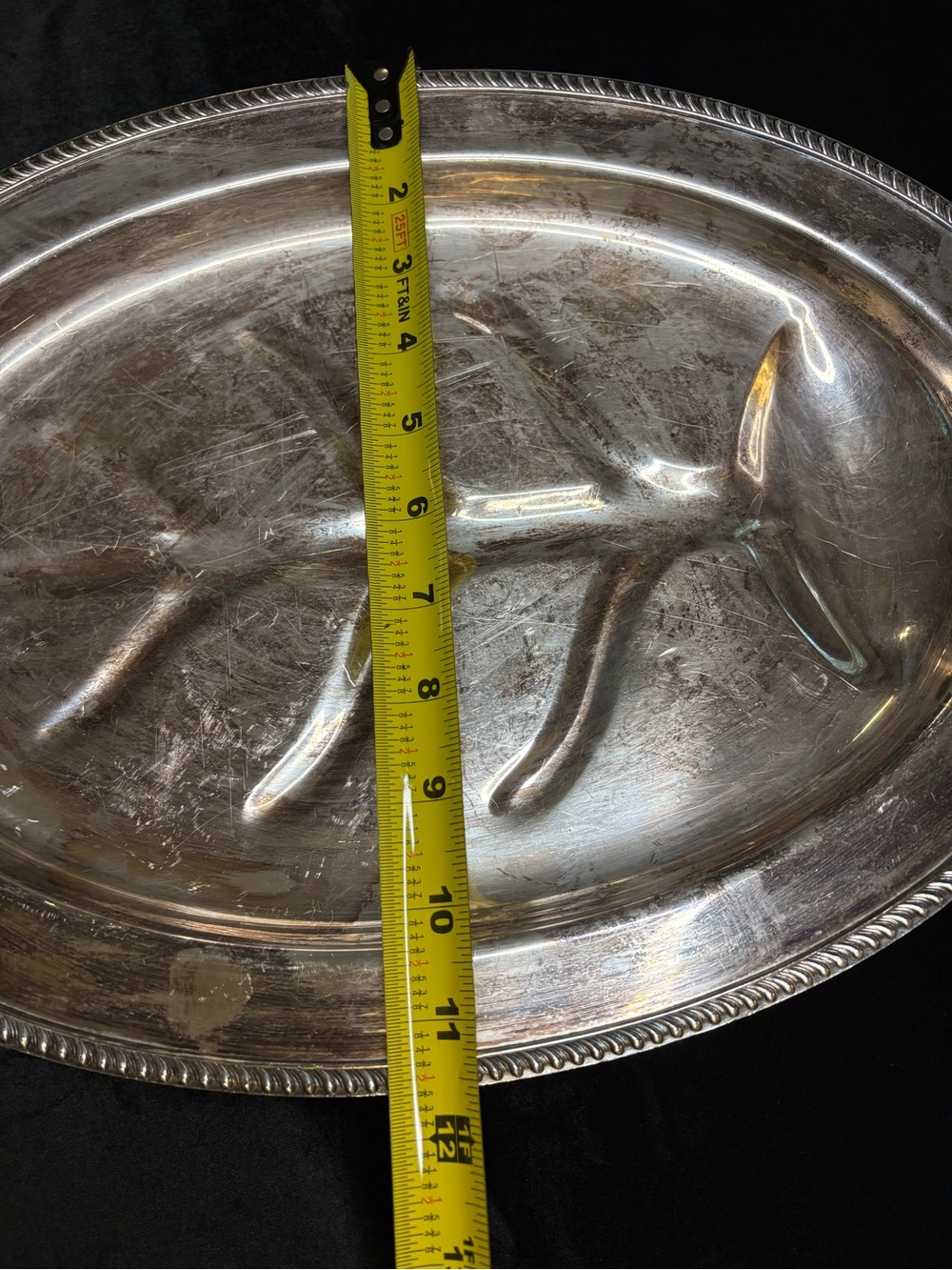 Vintage Silver- Plated Tree Of Life Serving Platter - Picture 8 of 8